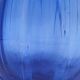 Cobalt Blue Ruffled Edge Ribbed Glass Vase