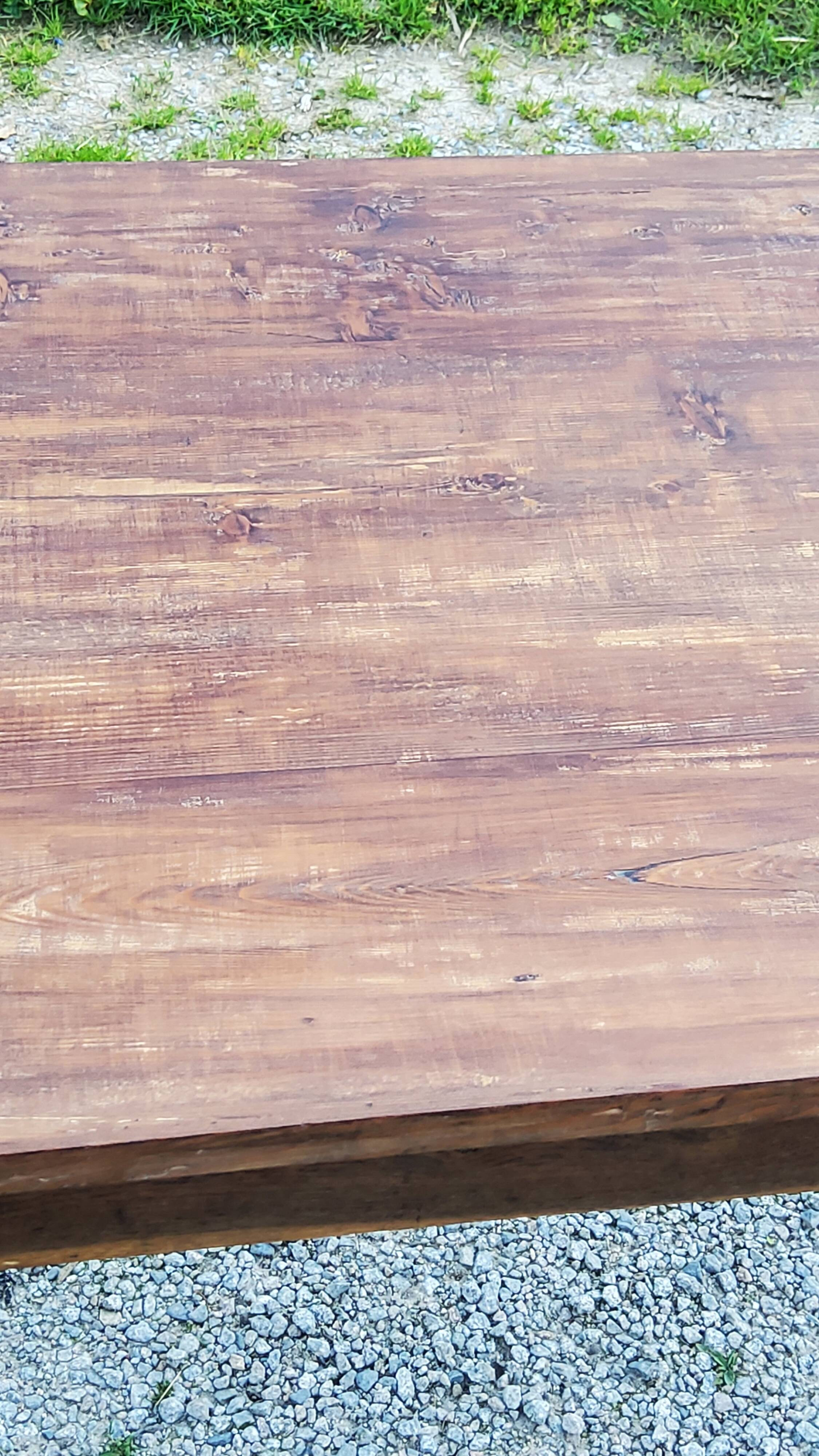 Old farm table spindle legs 195cm