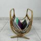 Porte-revues vintage en bambou