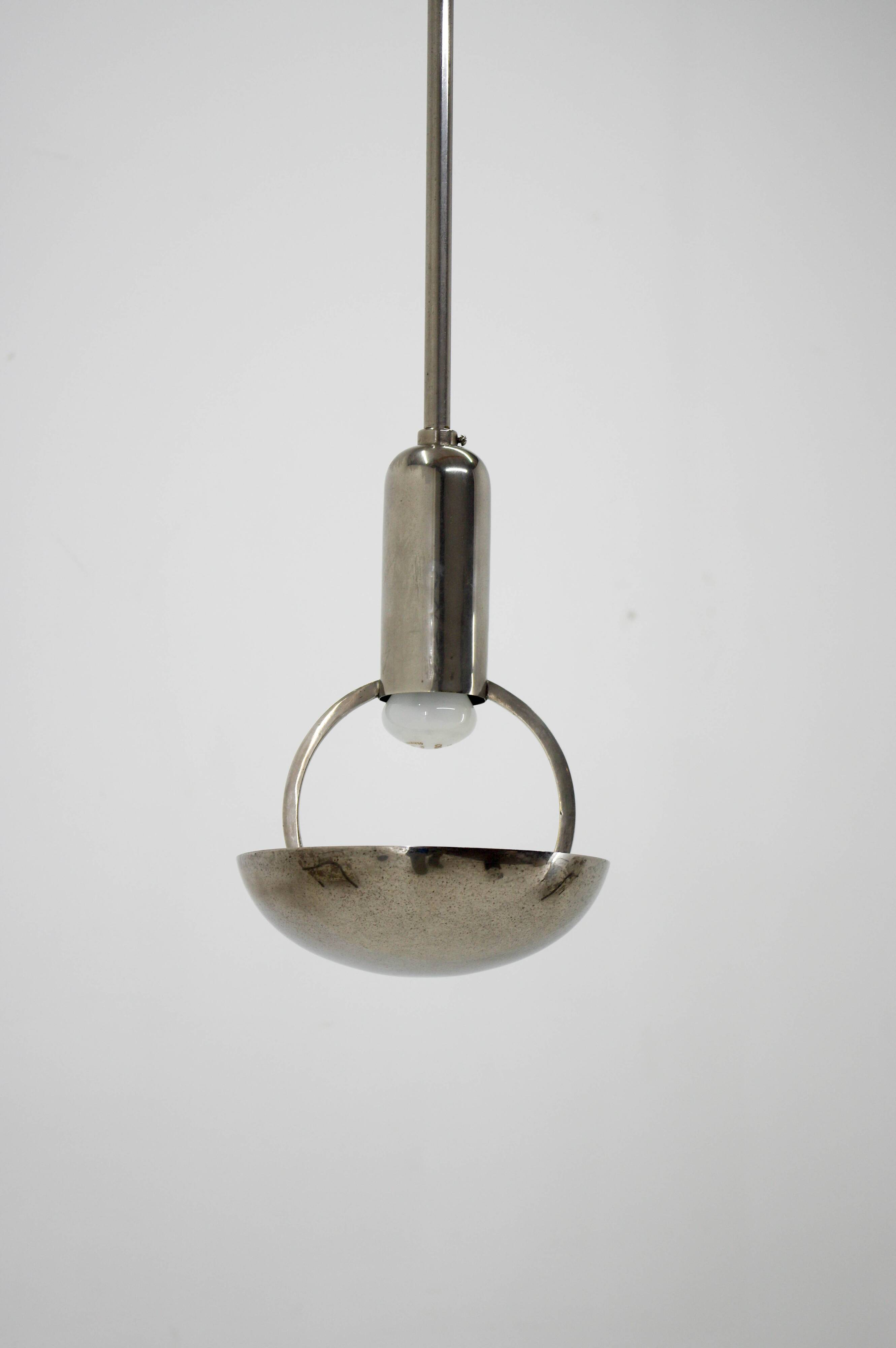 Bauhaus / Functionalist Pendant, 1930s, Restored