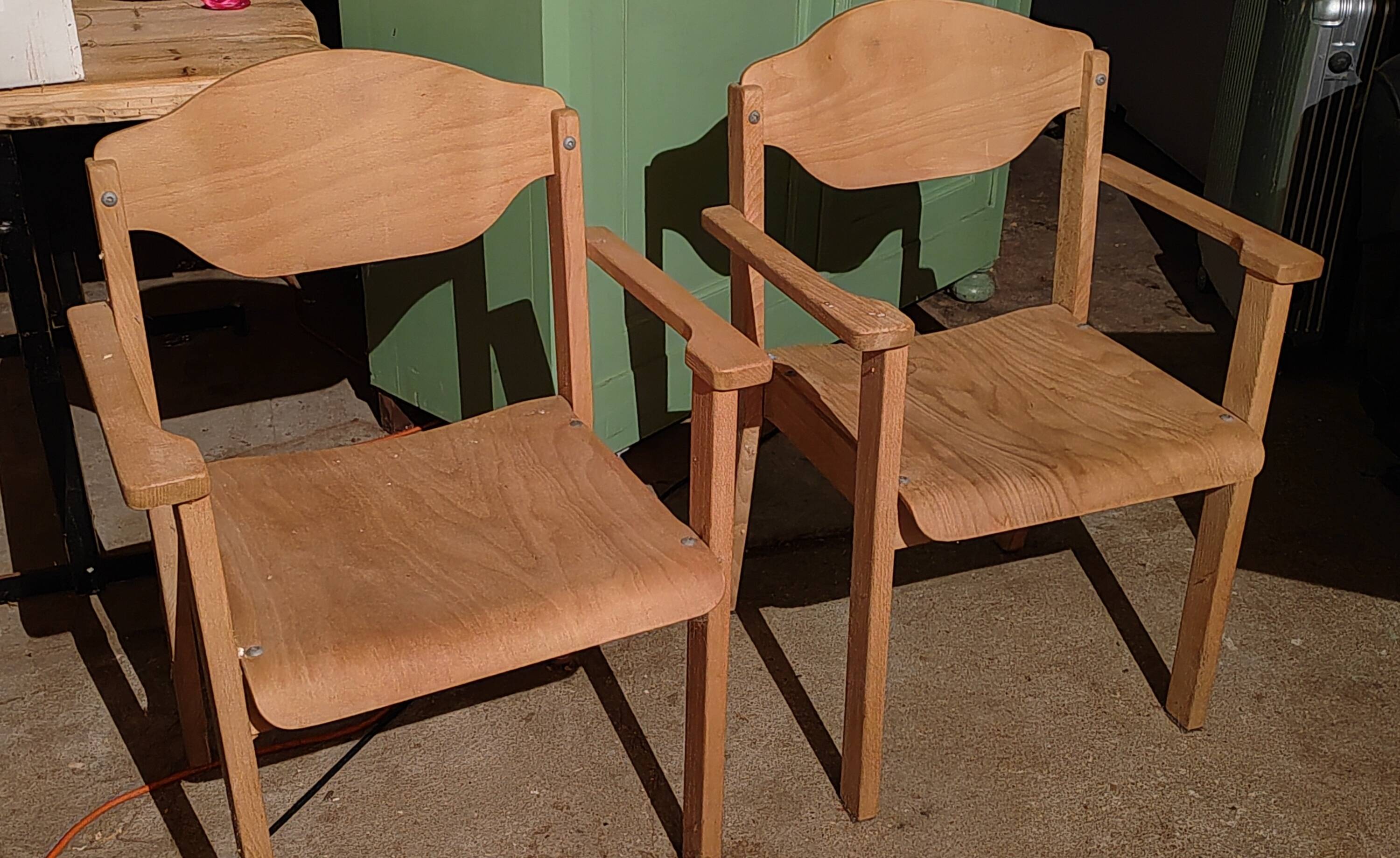 Superb vintage Brutalist design armchair seat