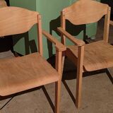 Superb vintage Brutalist design armchair seat