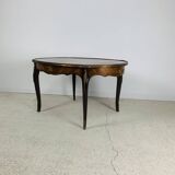 Louis XV High-end inlaid coffee table - Wood, Bronze - 1930s retro vintage