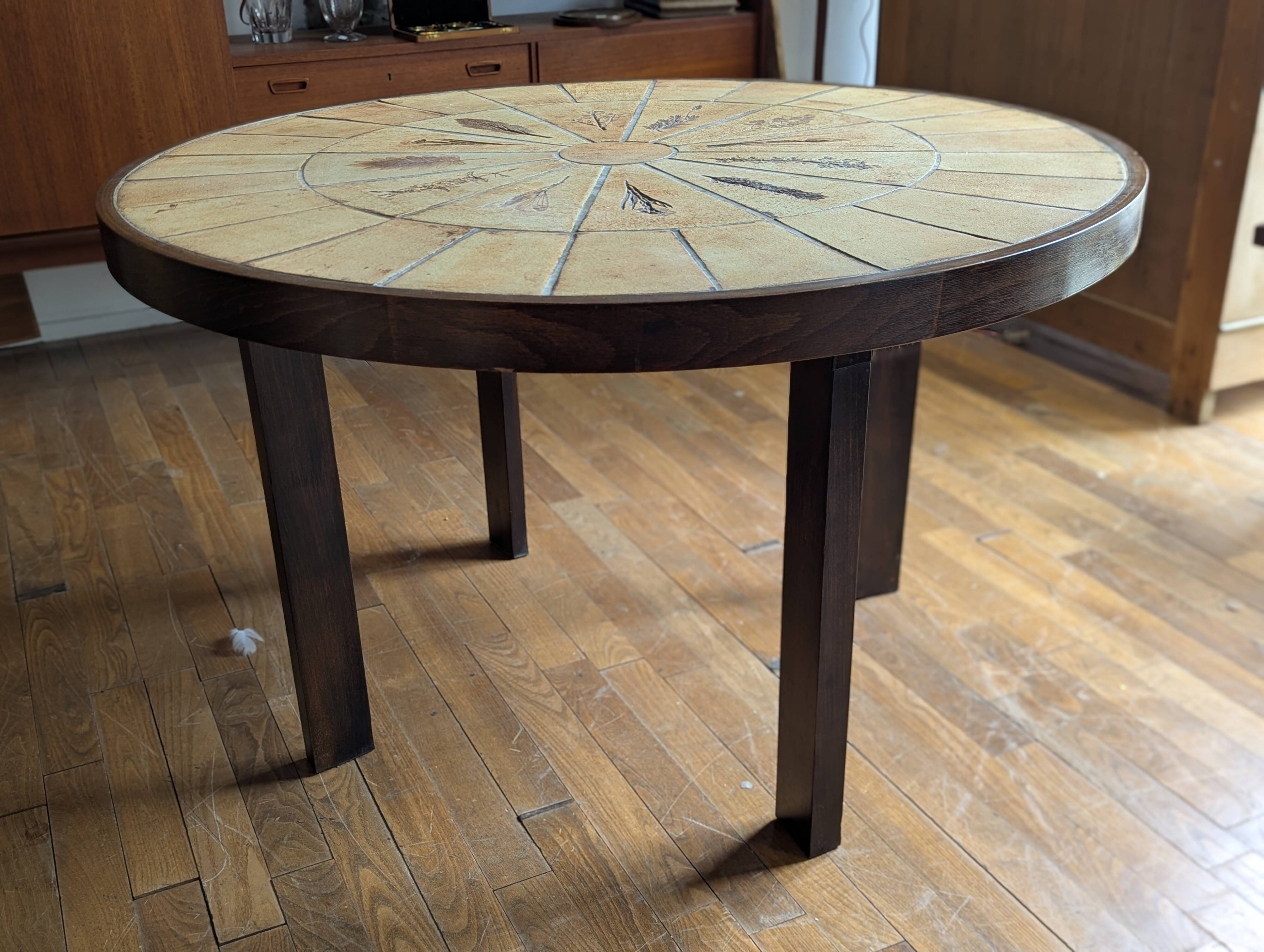 Roger Capron high table, 'Herbiers' model