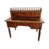 Bureau à gradins Louis Philippe en noyer du XIX ème siecle