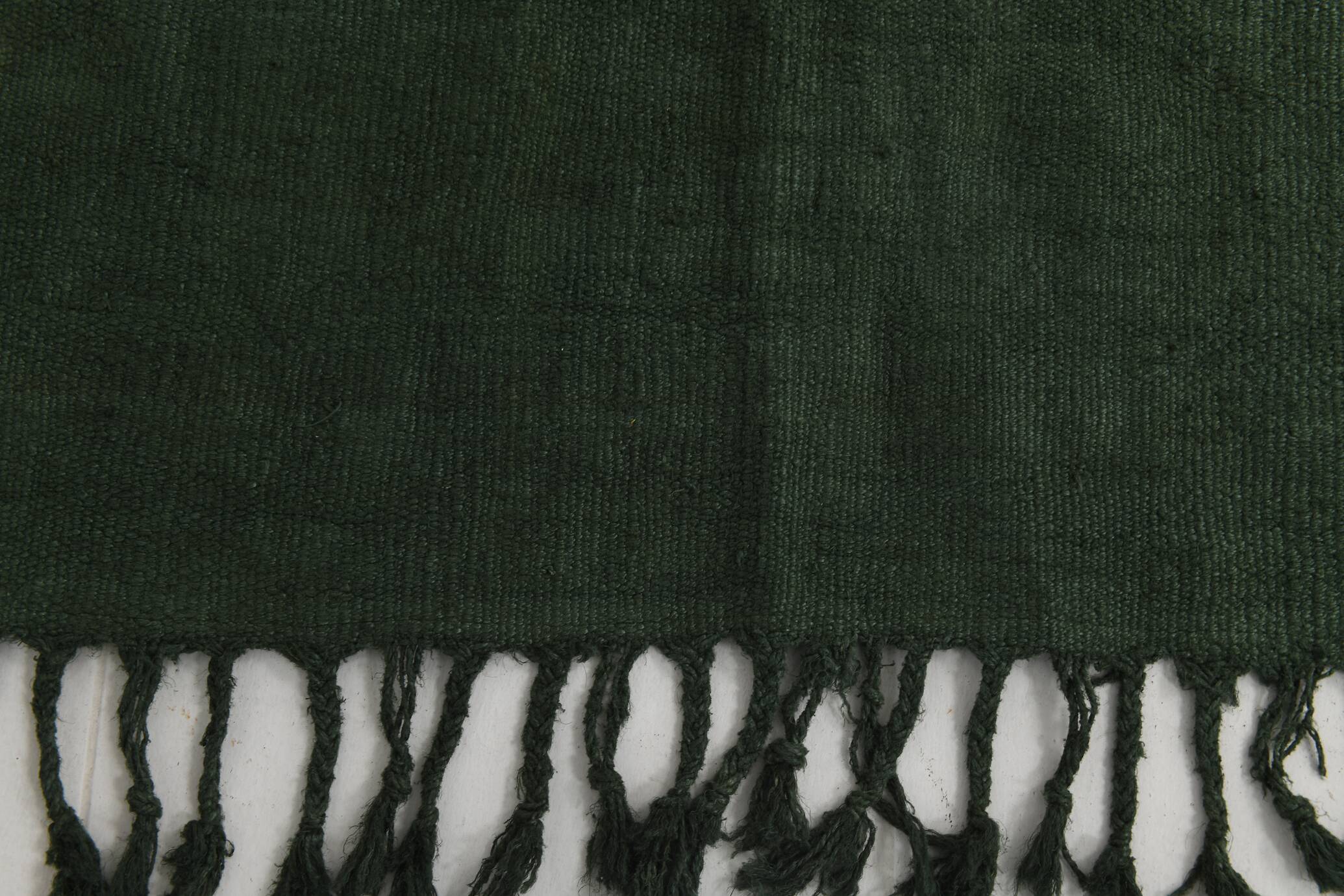 5x7 Green Turkish Kilim Rug, 142x229Cm