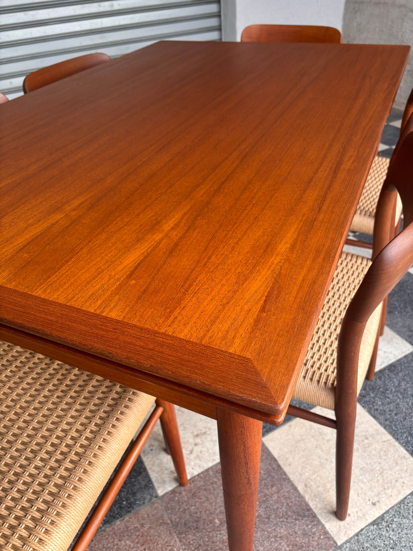 Large Danish teak table