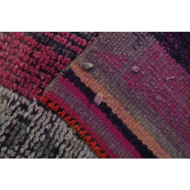 Tapis vintage turc en laine et coton noué à la main, années 1970