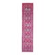 Vintage Turkish Oushak Handmade Cotton Purple Wool Runner Rug 74x345