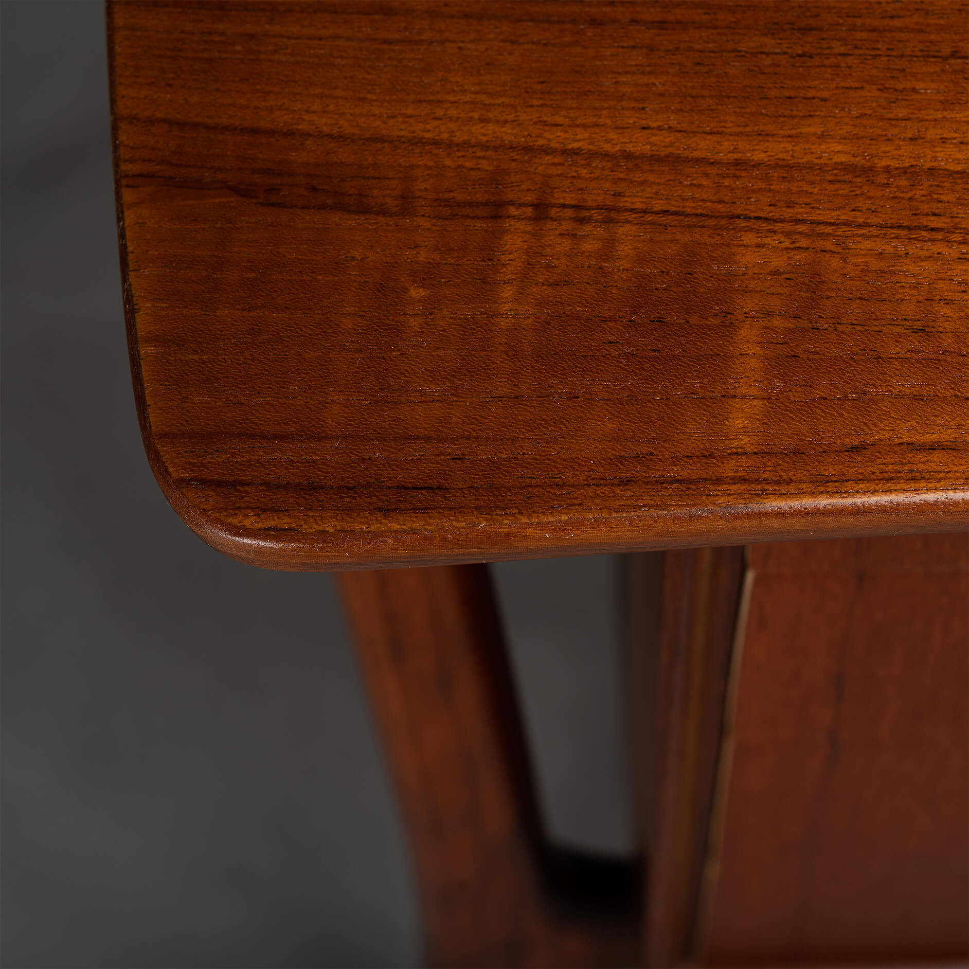 Danish vintage teak design desk by svend age madsen for hp hansen, 1960s