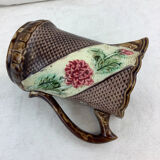 Barbotine pitcher from the 1930s, made in France