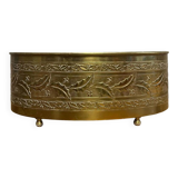 Art Nouveau period planter in embossed copper circa 1900