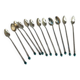 Boxed set of indonesion silver spoons