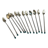 Coffret de cuillères en argent indonésien