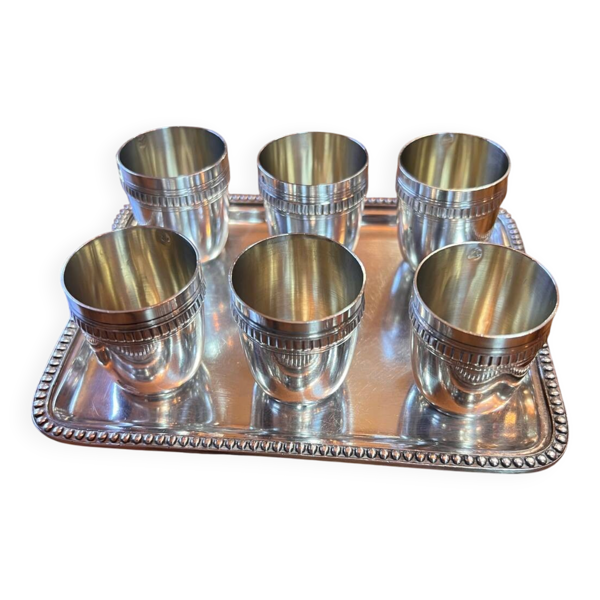 Gobelets à liqueur argent massif