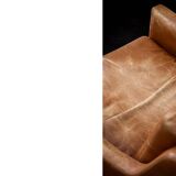 Vintage Mid-Century Danish Modern Brown Leather Easy Chair Model 39