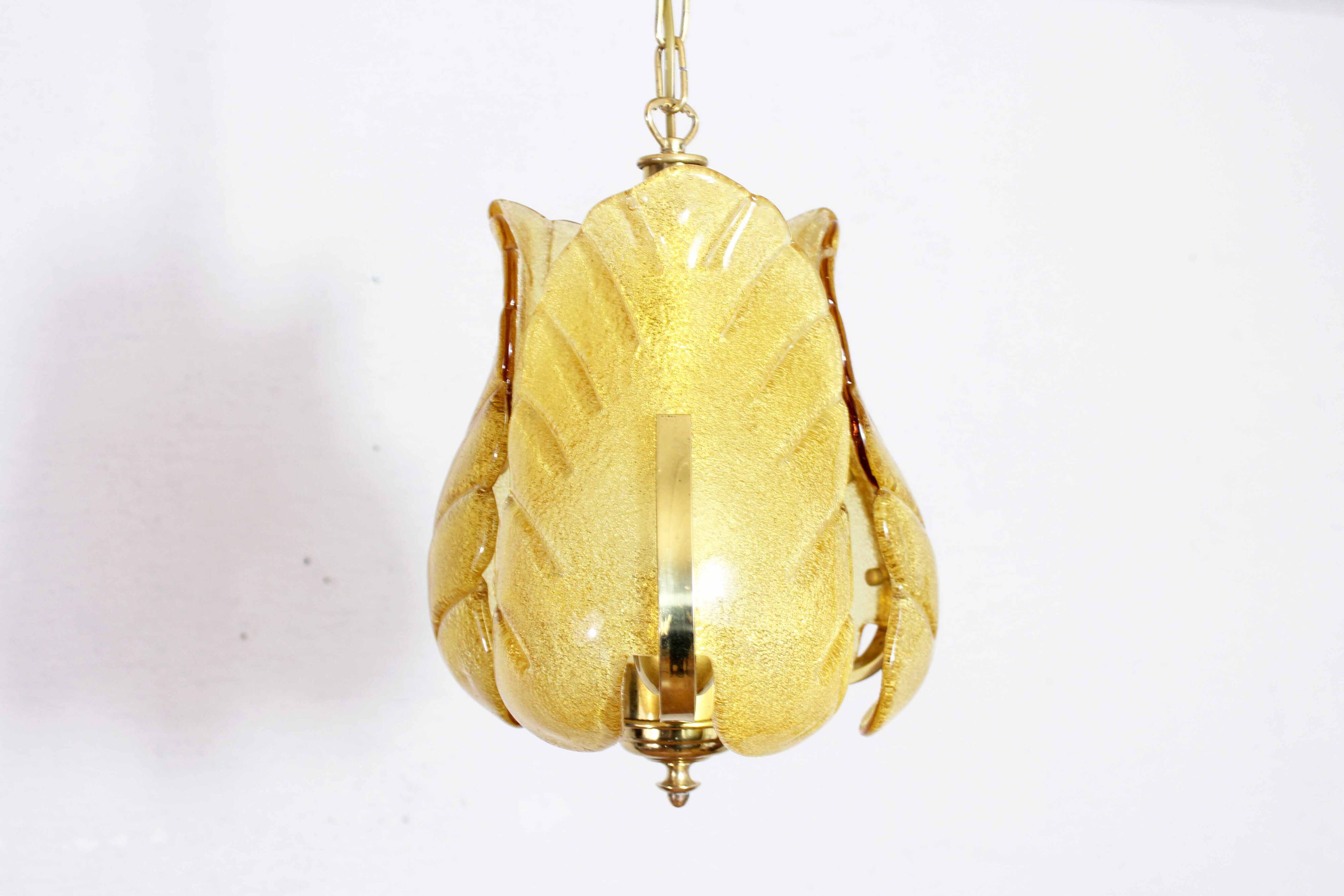 Murano glass pendant light by Carl Fagerlund for Solken Leuchten, 1960