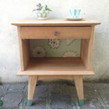 Bedside table in light wood