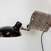 Large German Industrial Scissor Wall Lamp from Helion Arnstadt, 1950s