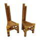 Ensemble de 2 chaises en bambou, années 1970