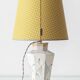Vintage Art Deco Table Lamp by Royal Delft, Hand-Painted Ceramic