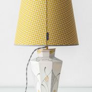 Lampe de table Art Déco vintage par Royal Delft, céramique peinte à la main