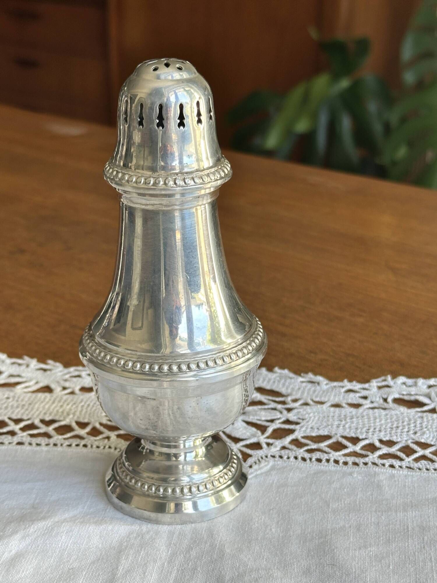Large silver-plated sugar shaker model Pearls