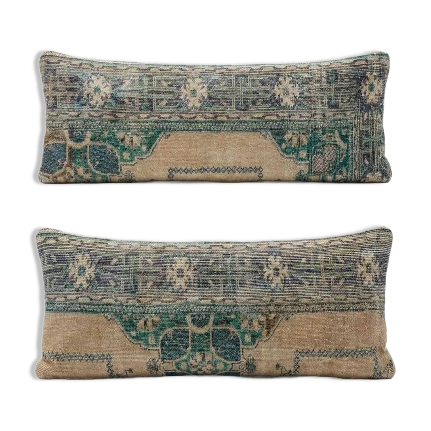 Set of 2 vintage Turkish cushion covers 41x119 cm