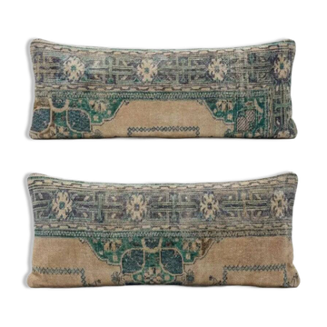 Set of 2 vintage Turkish cushion covers 41x119 cm