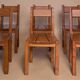 Chairs in solid elm