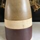 Soliflore Long Neck Vase in striped ceramic in the style of Bruno Gambone c1970