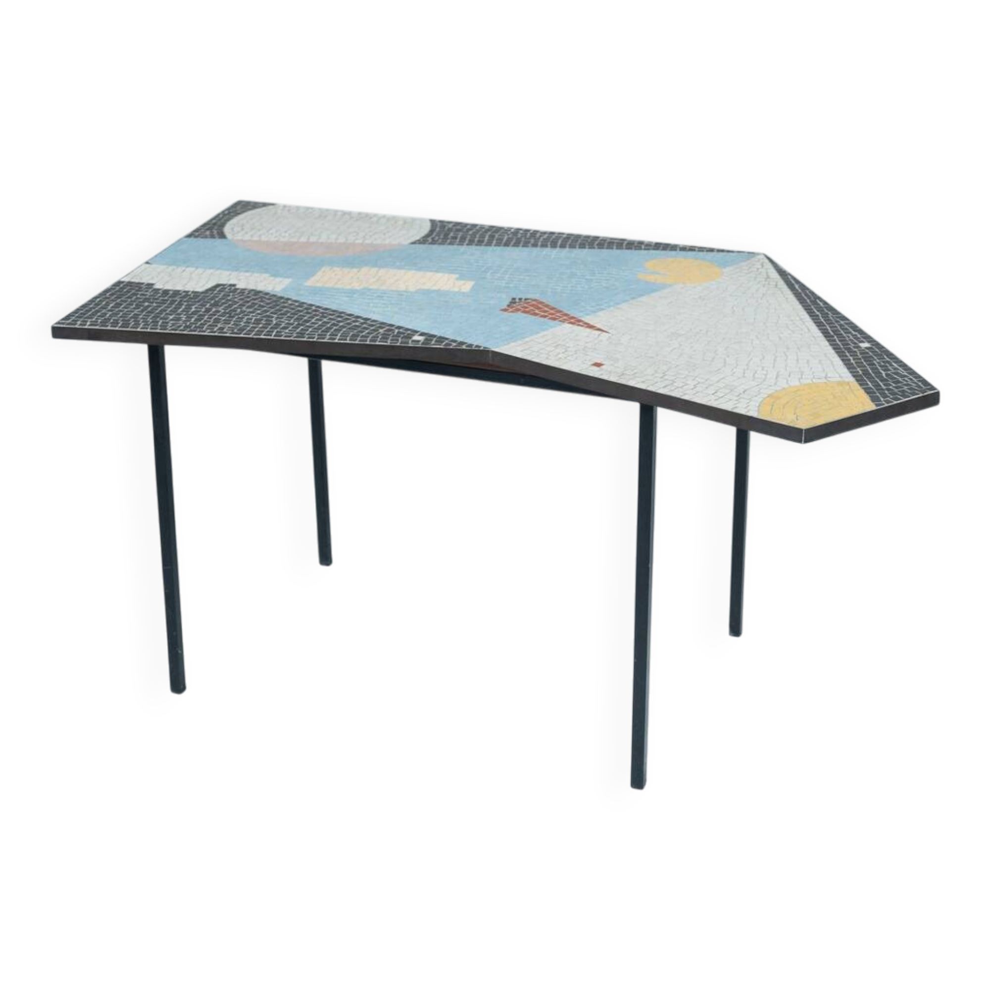 Mid-Century Modern Mosaic Side Table, 1970s