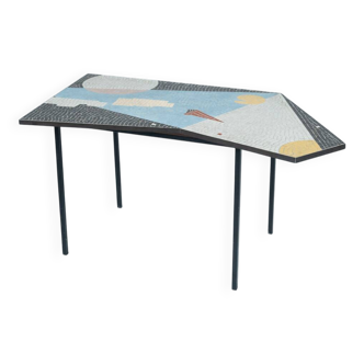 Mid-Century Modern Mosaic Side Table, 1970s