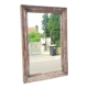Miroir rectangulaire en bois ancien