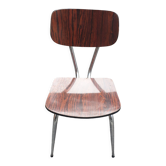 1 chaise formica marron veiné