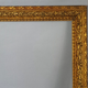Old frame original gilded stucco wood 58x46 foliage 50x38 cm SB