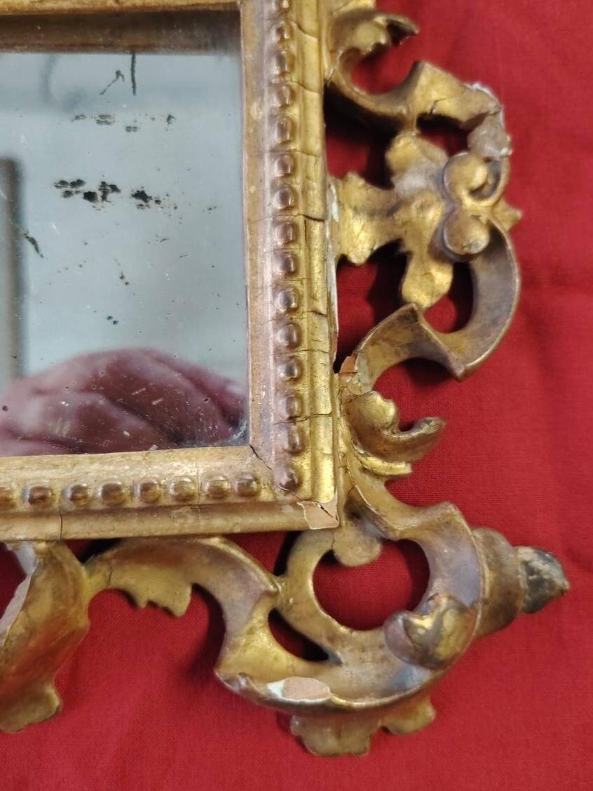 Carved antique mirror from Florence, 19th century