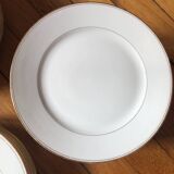Lot of 28 porcelain plates with golden edging
