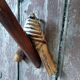 Paire d'appliques vintage rotin et bambou
