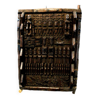 African Art Wall Decoration - Dogon Attic Door - Mali