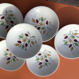 6 Gien soup plates, Gentilly model