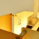 Rare metal pendant light for Lyfa, Denmark 1960's