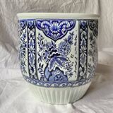 Old Royal Sphinx Maastricht flowerpot - Delft blue