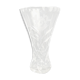Vase en cristal décor ciselée fleur aux pétales dépolis