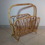 Magazine rack Wicker, early 1970s