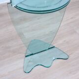 Miroir de courtoisie pivotant sur pied vintage des années 1990