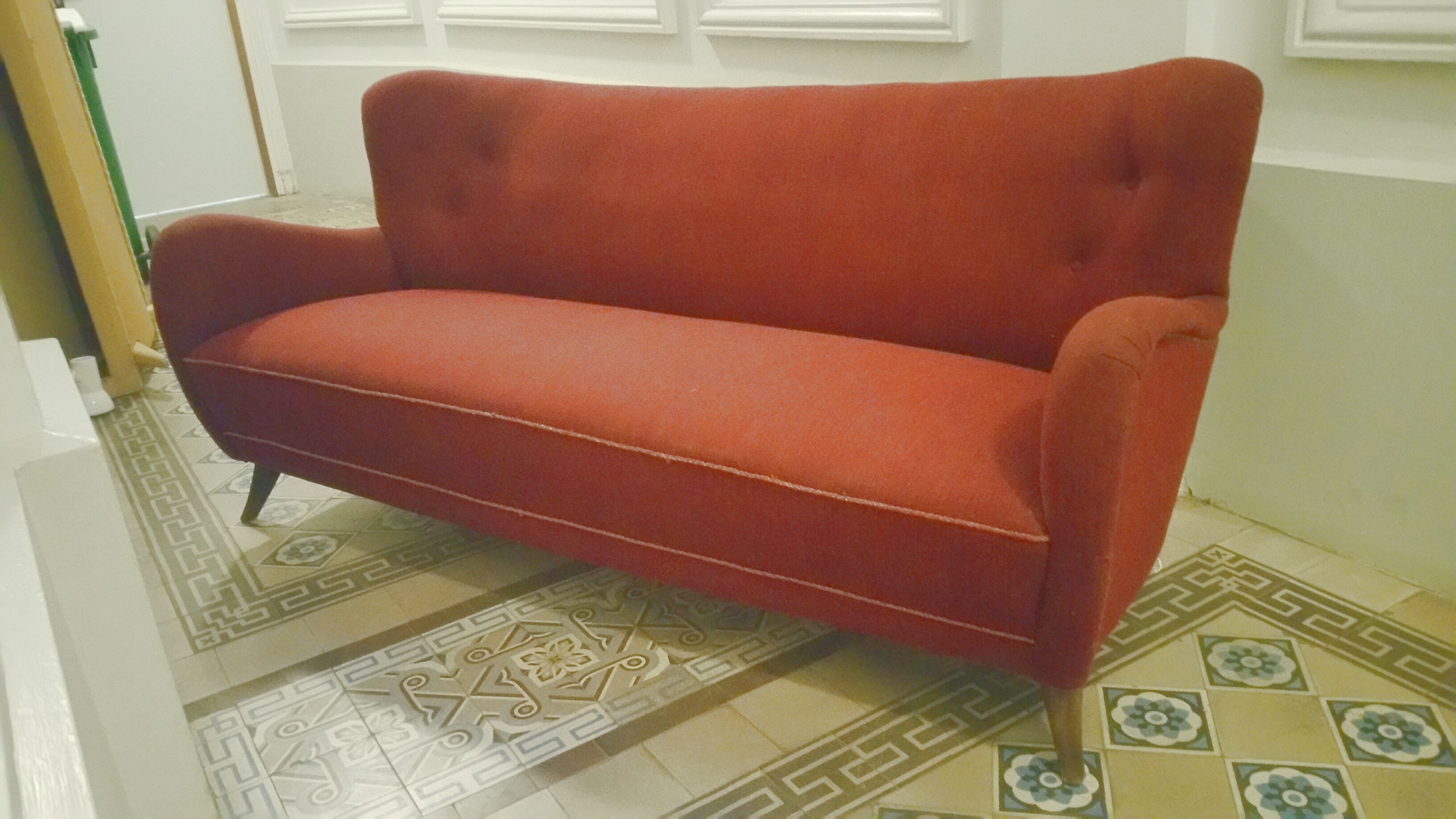 Danish sofa 3 places 50s 60s