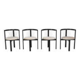Set of four 'String' dining chairs by Niels Jørgen Haugesen for Tranekaer Furniture, Denmark 1990