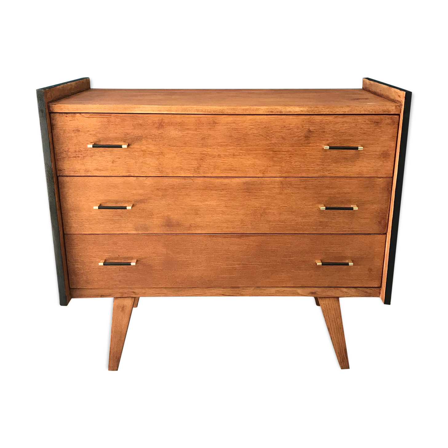 Vintage chest of drawers with compass feet