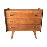 Vintage chest of drawers with compass feet